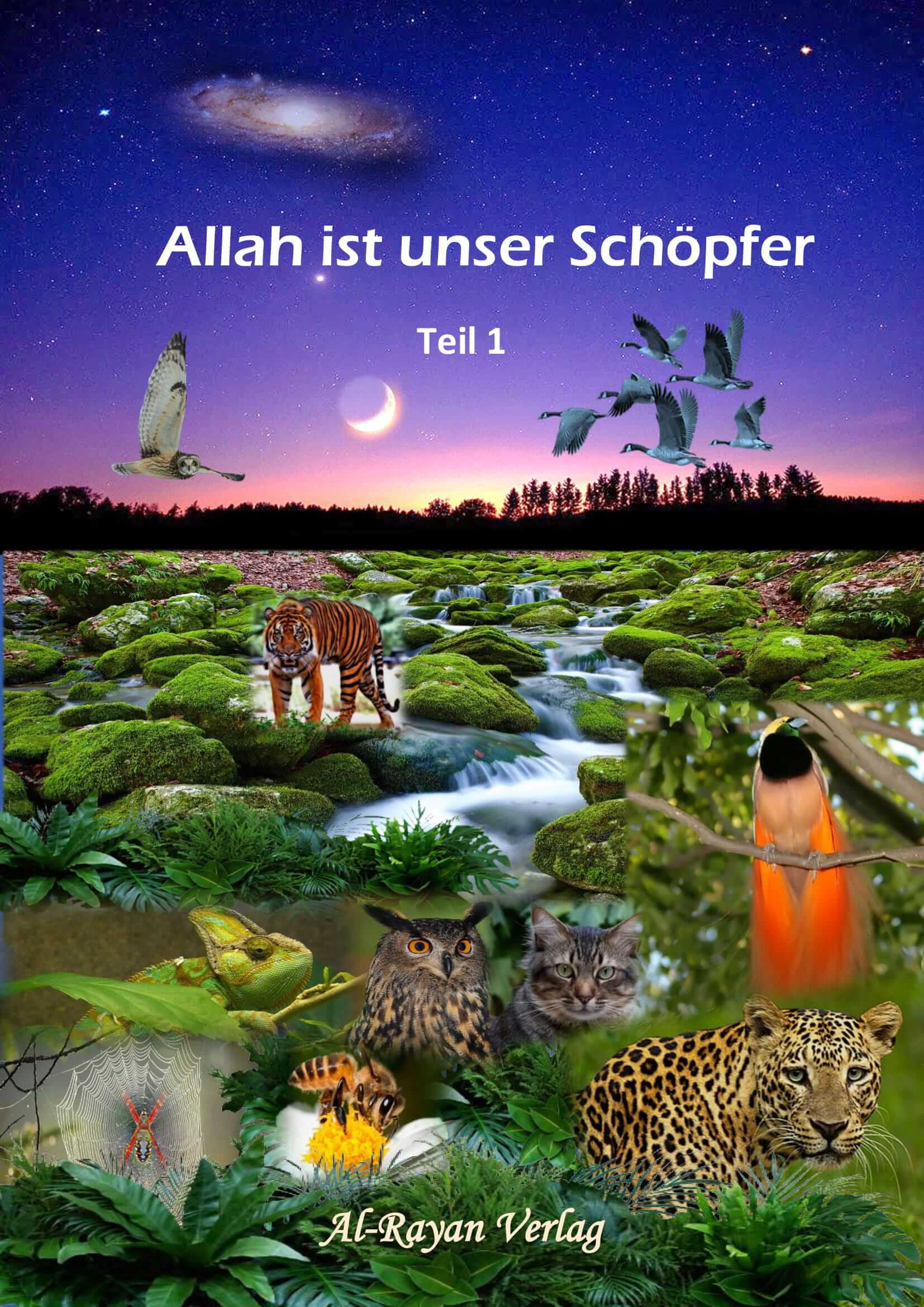 „Allah ist unser Schöpfer – Teil 1“, islamisches Kinderbuch über die Schöpfung, geeignet ab 3 Jahren, erschienen im Al-Rayan Verlag